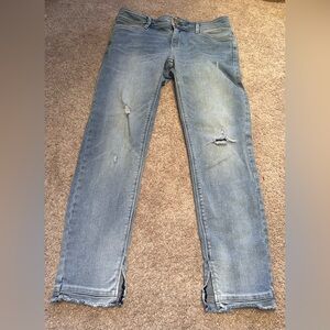 White House Black Market Distressed Jeans.  Size 4